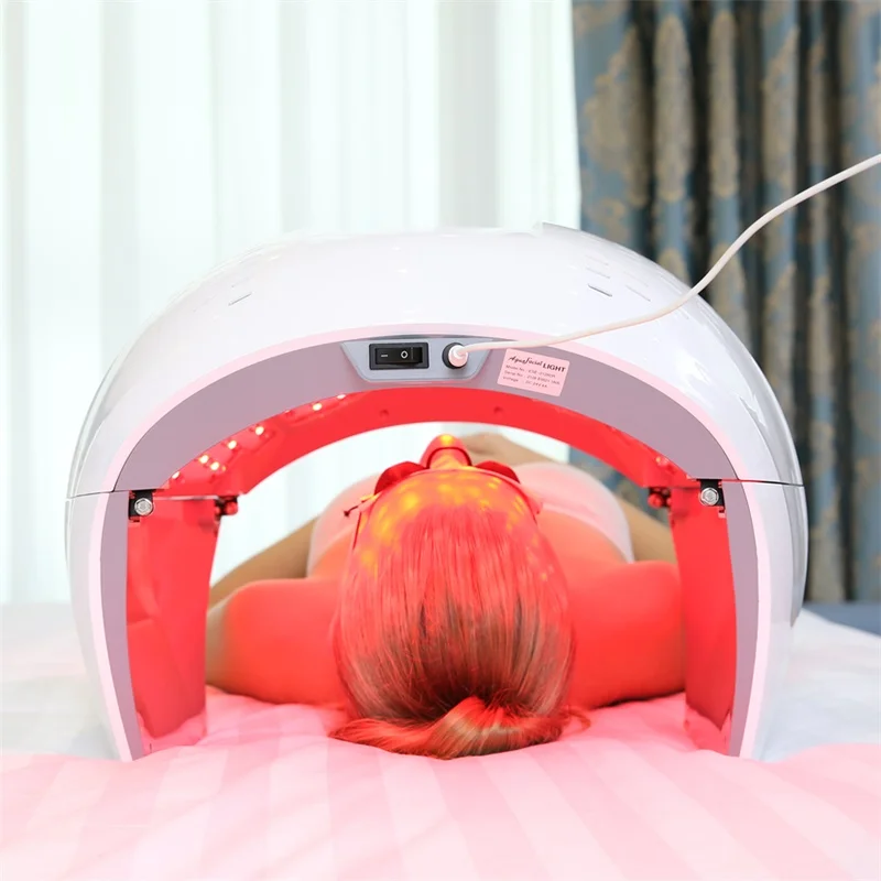 

facial machine led skin care device led facial light pdt, White