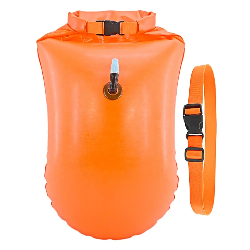 

YUANFENG Orange/Green Swim Buoy for Open Water Swimmers and Triathletes, Orange, white , green