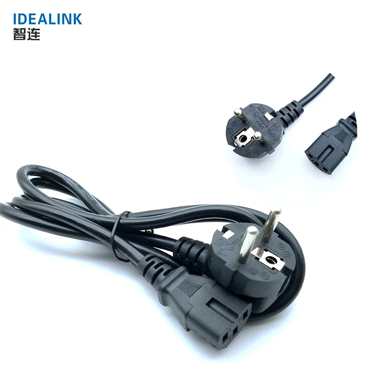 Bulk Wholesale Supply With Plug 3 Pin European Power Cord For Computer