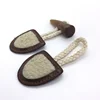 Coat olive buttons like lamb hair decorated horn buttons leather resin buckle high-end sharp crotch buttons