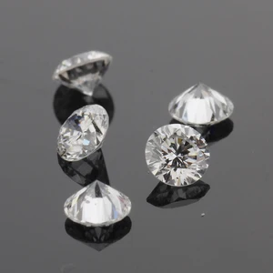 Wholesale Round shape Synthetic HPHT & CVD Diamond Clear White 10 points sizes  Created Gemstone