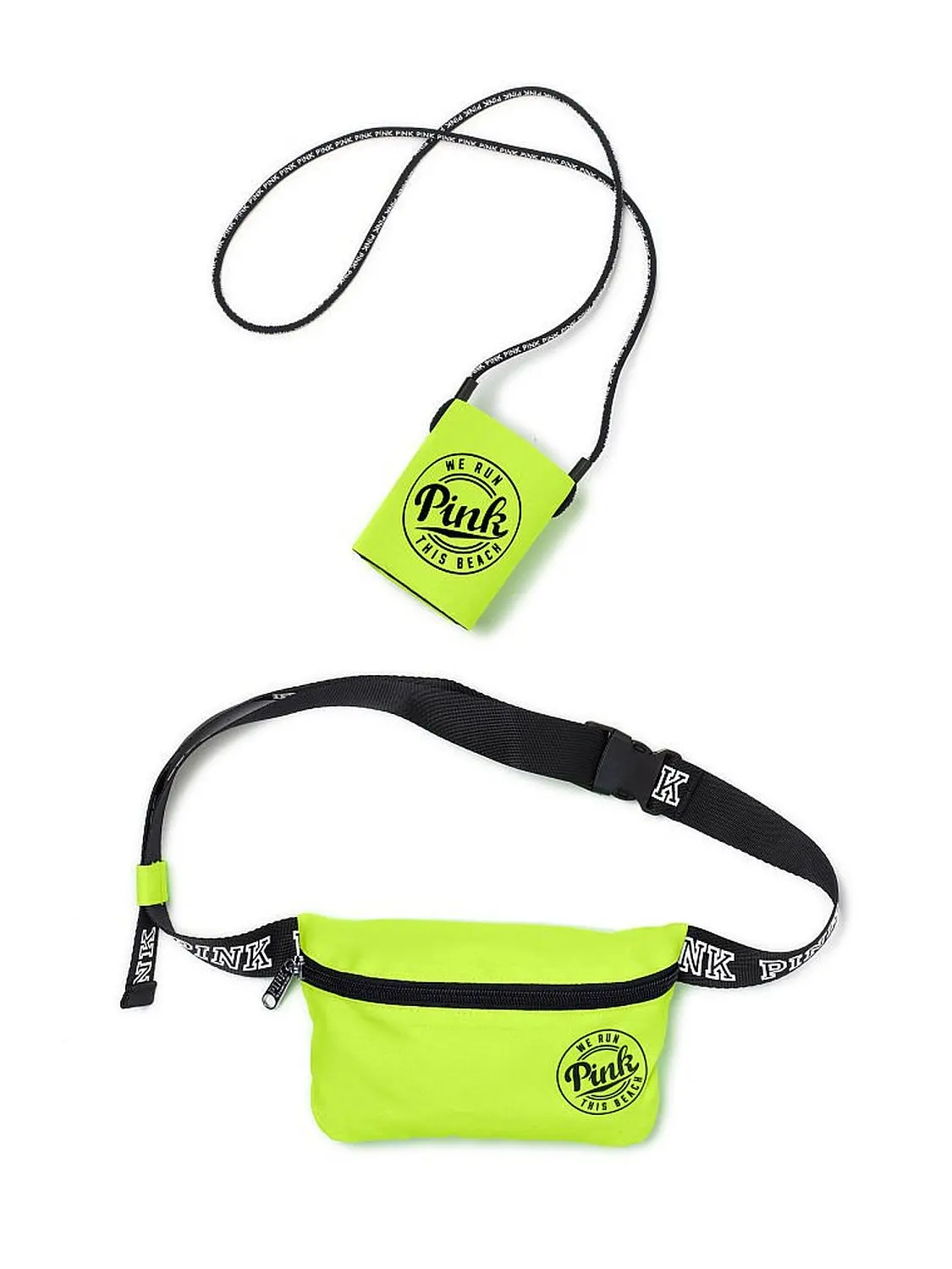 neon pink fanny pack