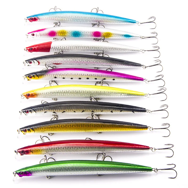 

18cm 26g 0.5-1.5m Super Large Minnow Sea Fishing Lures for Big Fish, 10 colors