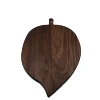 Premium Solid Walnut Wooden Cutting Board Leaf Shape Chopping Board with Magnet on the Handle