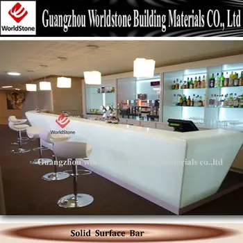 Custom Made Pure Acrylic Solid Surface High Glossy Curved Led Solid Surface High Glossy Curved Led