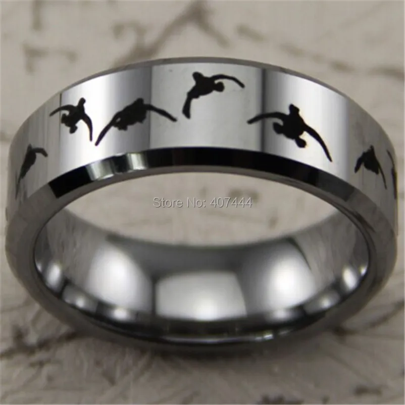 Canada Goose Men Wedding Rings Silver