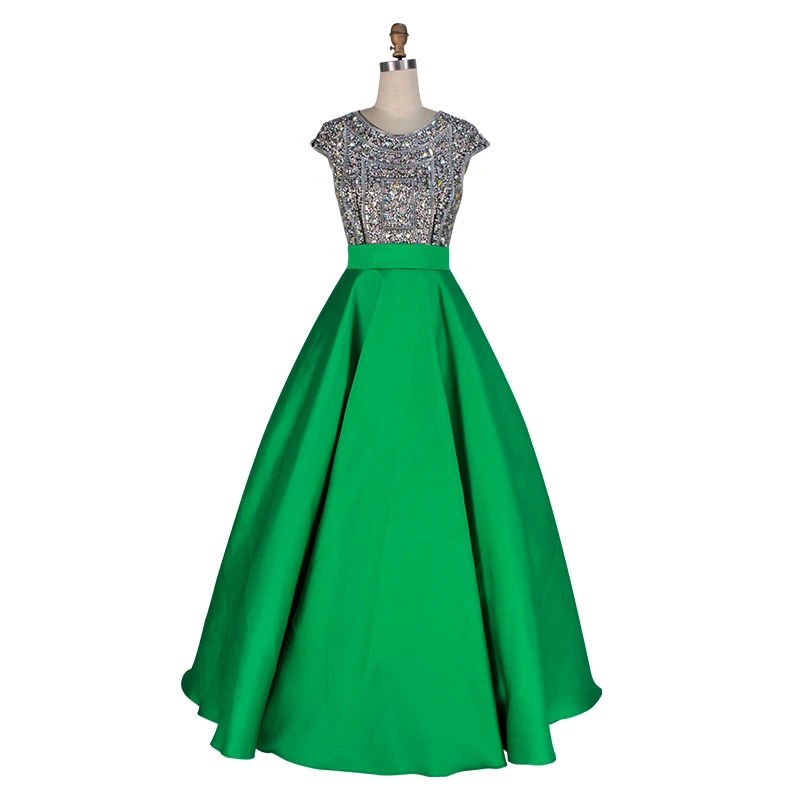 emerald ball dress
