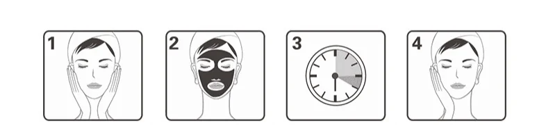 BIOAQUA bamboo charcoal, black head, acne propolis mask and hyaluronic acid film paste