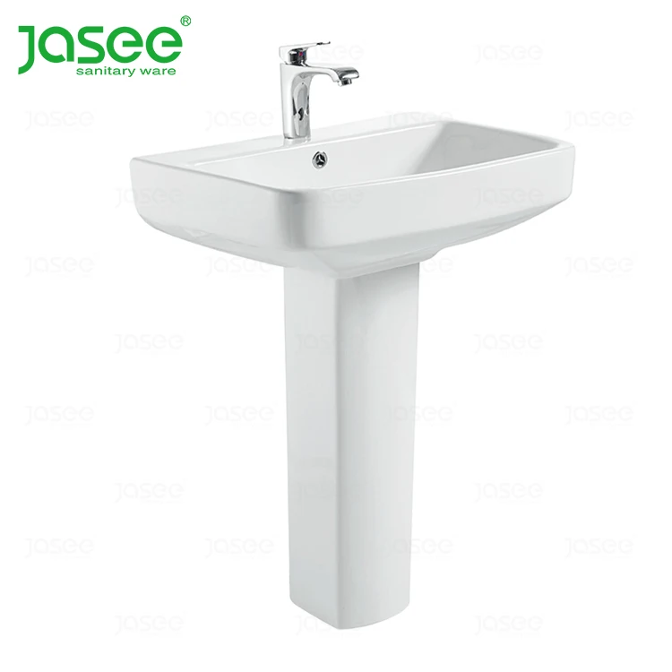 Porcelain hand wash hair wash outdoor cheap size pedestal basin