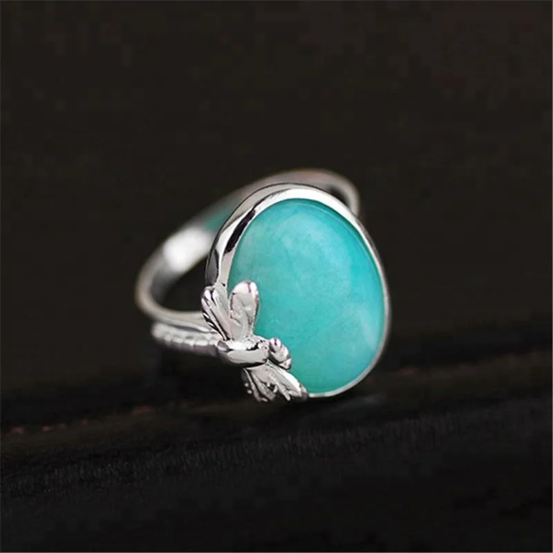 

Wholesale Vintage Female 925 silver sapphire ring