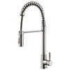 Single Handle Stainless Steel Kitchen Faucet Pull Out UPC Faucet Sprayer ABS 2 Functions Best Selling Spring Mixer Tap