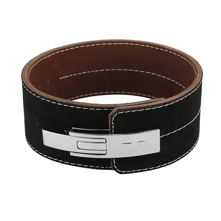 Comfortable & Durable Broken-in Genuine Leather/Weight Lifting Belt for Squats, Deadlifts, Gym Workouts