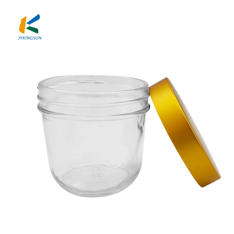 
89/400 gold metal aluminum lid round for wide mouth jar 