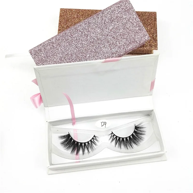 

Create your own brand 3d mink eyelashes false silk synthetic eye lashes private label custom packaging