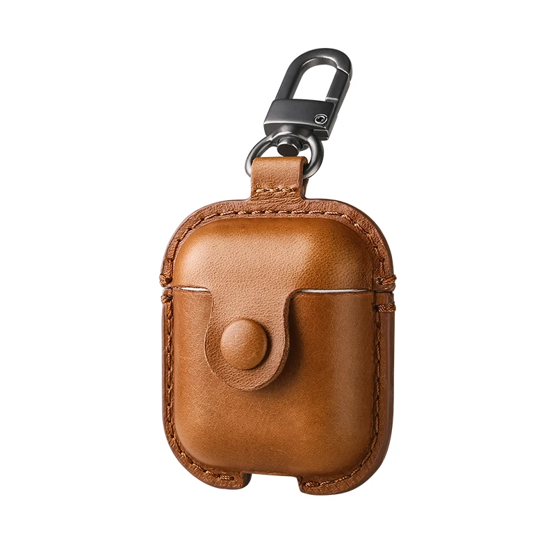 

USAMS Leather Headphone Case Cover For AirPods Leather Earphone Protective Box Case For Apple Wireless Earphone case Luxury