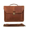 KID custom handmade wholesale business laptop men genuine leather briefcase