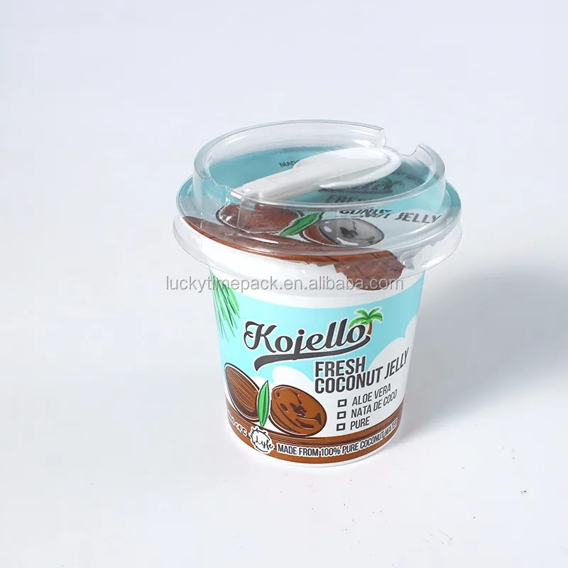 Custom Logo Printed Design Plastic Frozen Yogurt Cup With Seal And Spoon Buy Yogurt Cup Plastic Yogurt Cup Seal Cup For Yogurt Product On Alibaba Com