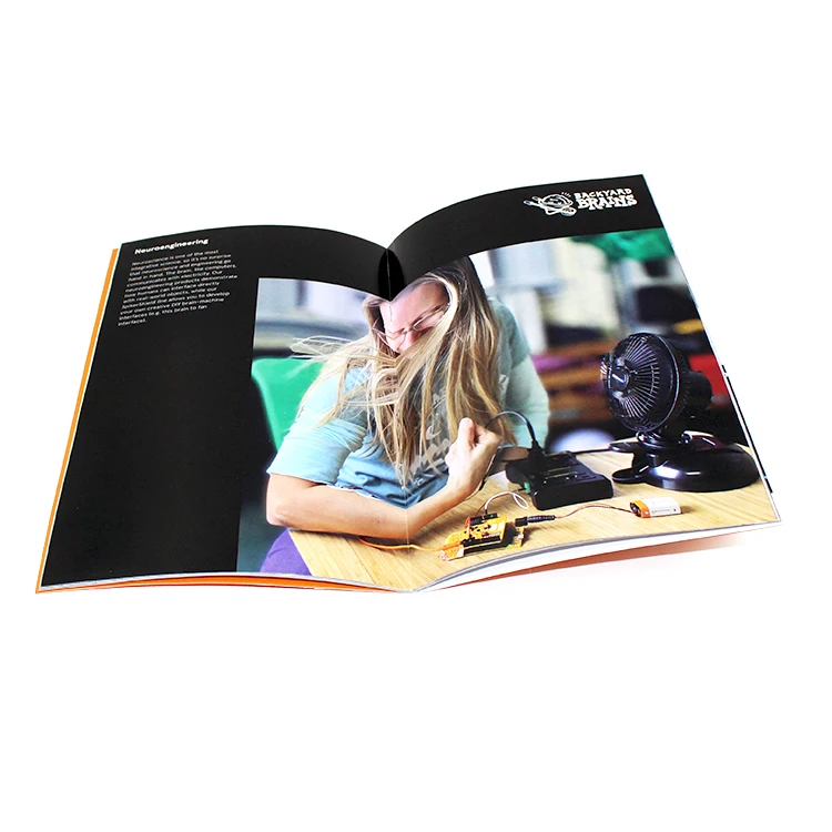 
Custom printed cheap full color pinrting brochure A4/A5 softcover magazine books 