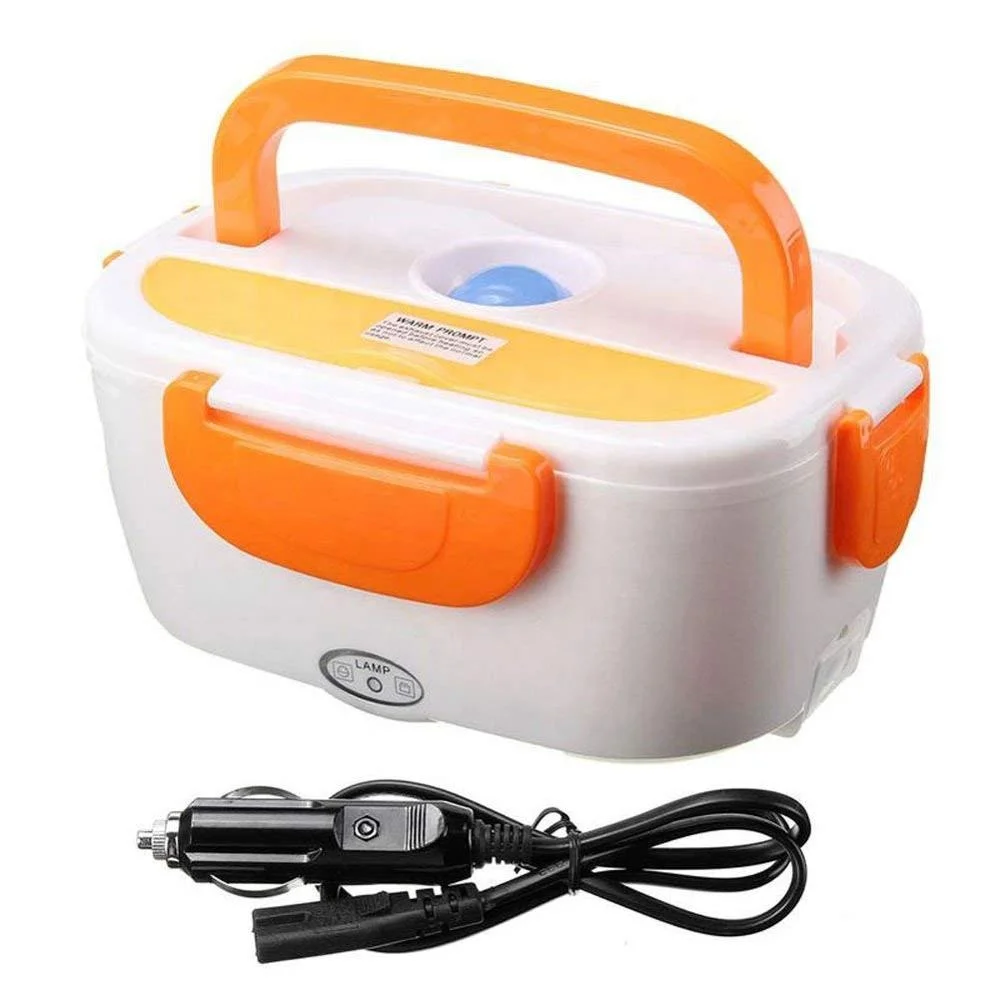 

1.05L 12V Electric Heated Car Heating Lunch Box Food Warmer Container, Orange