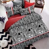 Custom wholesale design your own printed funny stripe bedding sets woven anime bed sheets