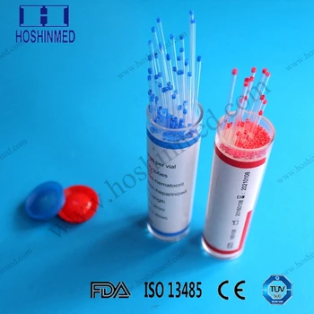 Micro Hematocrit Sodium Heparinized Tube Capillary Blood Tubes 75mm ...