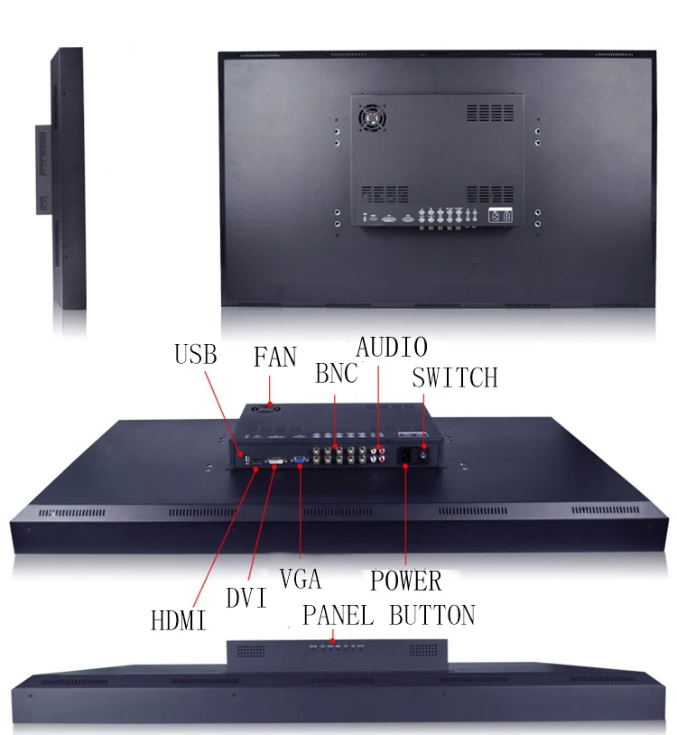 

15-inch LCD monitor VGA\BNC HD camera industrial display TV