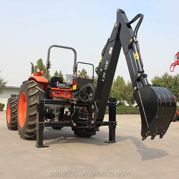 Three Point Hitch Mounted Tractor Backhoe And Subframe Mounted Backhoe