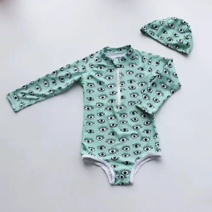 baby girl rash guard swimwear