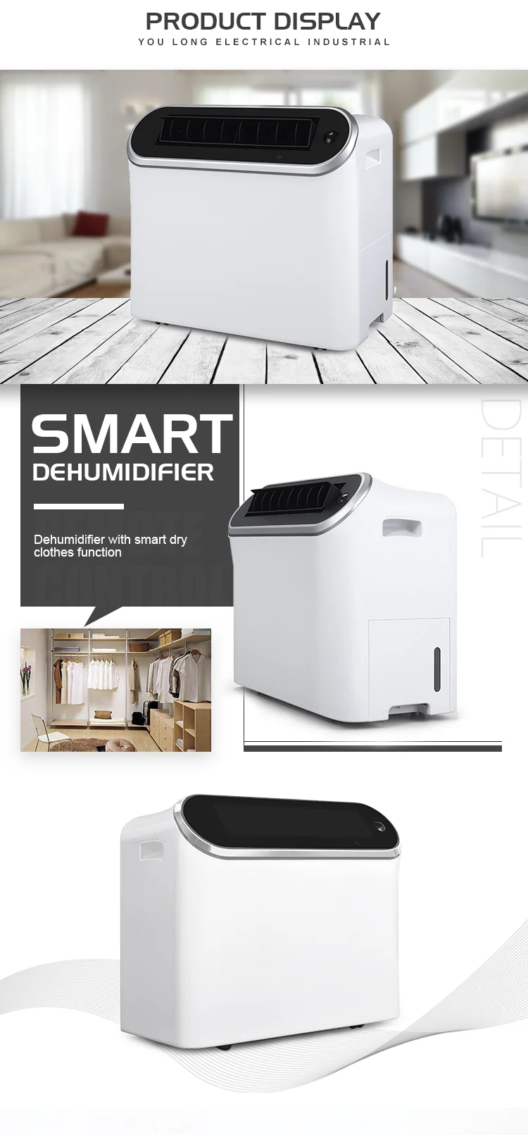 New Style Dry Electric Humidifier Dehumidifier Combo Thailand