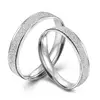 Fine jewelry 100% 925 Sterling Silver Grind arenaceous lovers ring Free shipping