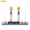 2 x Dynamic Handheld Wireless Microphone System new CQA 2019 plastic vhf wireless microphone in conference system with machine