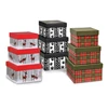 Wholesale flat pack cardboard nested christmas gift boxes with lids