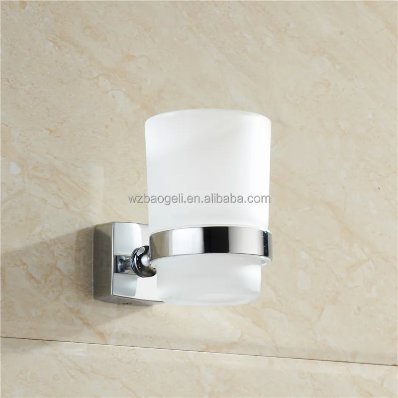 
hot sale New design Modern Zinc alloy Chrome finishing Wall mounted Bathroom sanitary items Single tumbler cup 