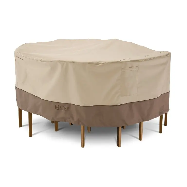 
Waterproof fitted patio round table set garden furniture cover  (60516898682)