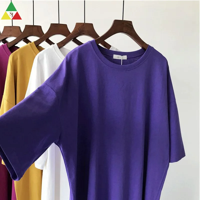 
Custom Plain Cheap Fashional White OEM Women T Shirt 
