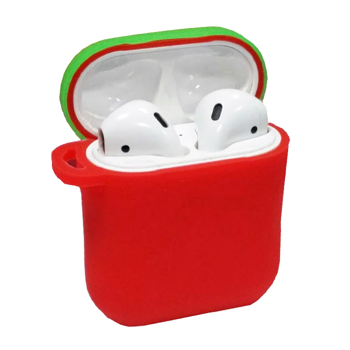 

Headphone Accessories Case, Protective Silicone Earphone Case for Apple Airpod Charging Case with Anti-lost Strap, Multiple color