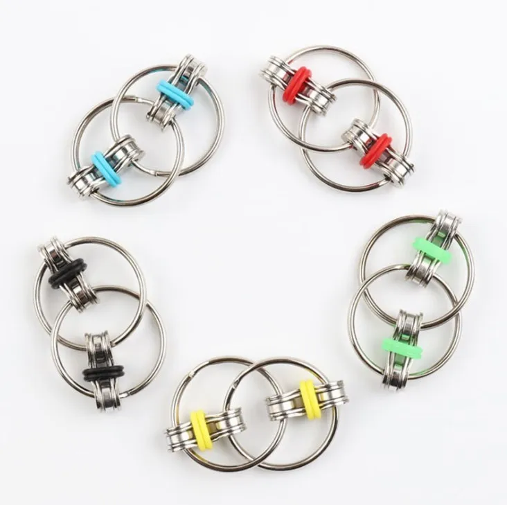 30mm Chain Fidget Ring Toy For Adhd,Anxiety,Autism Fidget Works Flippy