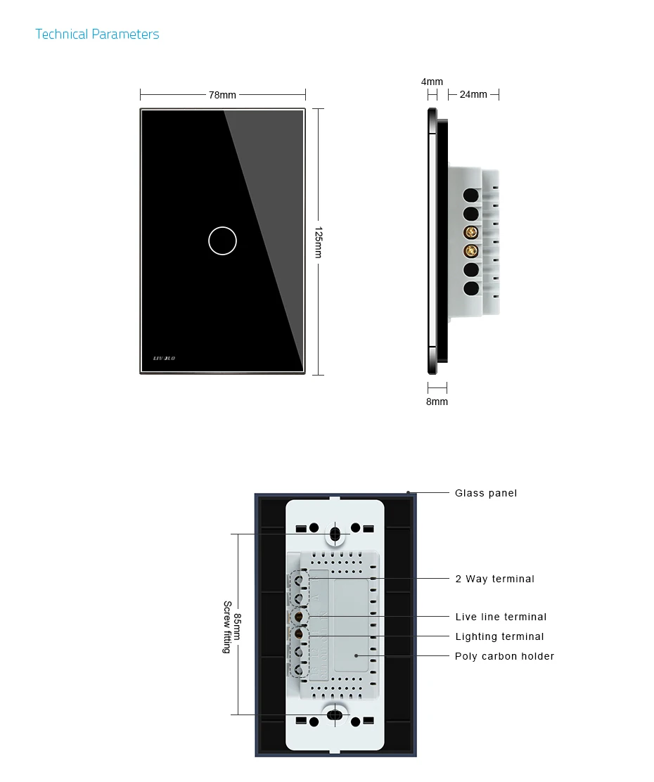 Livolo touch control switch схема