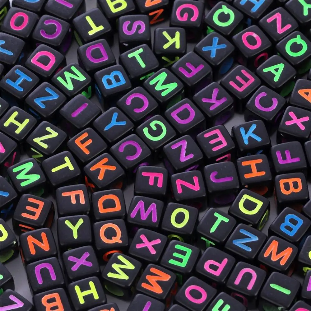 

Letter Beads 24 Types Acrylic Bracelets Craft Beads for DIY A-Z Alphabet Letter Beads for Jewelry Making