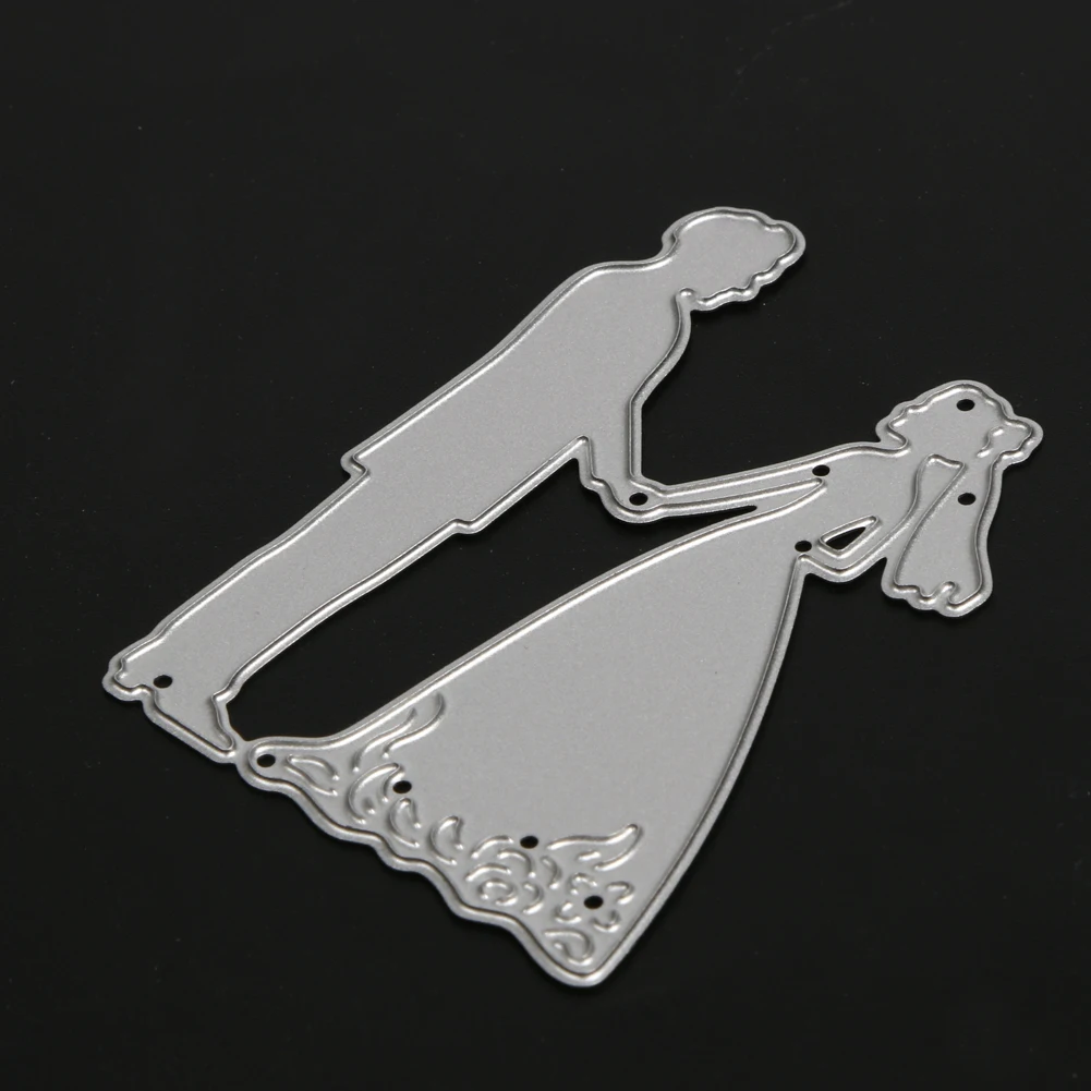 1pc Bride Groom Wedding Couple Metal Cutting Dies Stencils DIY ...