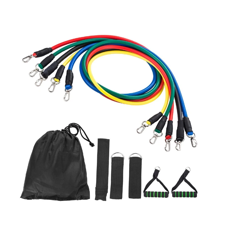 

Best Price 11Pcs TPE Fitness Ankle Resistance Bands Set, Stock color or customized color