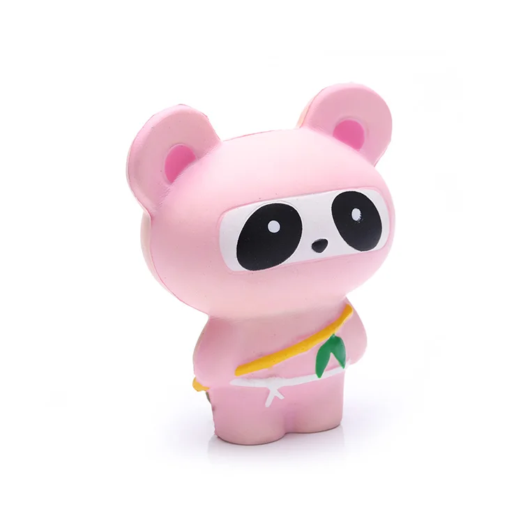 Pink Panda PU foam toy animal stress toy