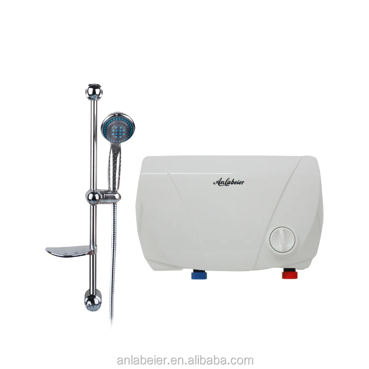 Shower bathroom flash heat battery powered water heater for shower and kitchen 