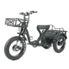 Aluminum Alloy Frame 3 wheel Fat Tyre Suspension Electric Tricycle For Adults