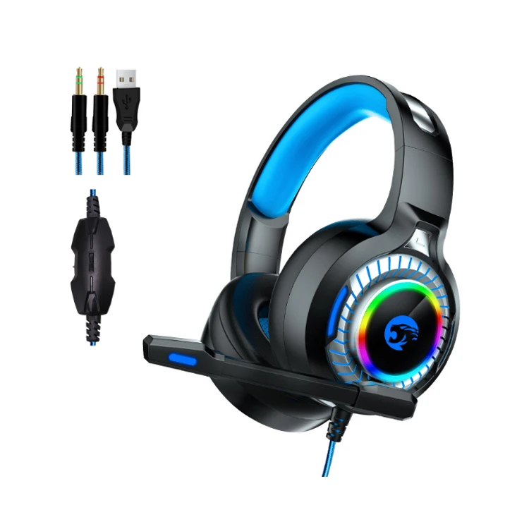 

Custom logo gamer headphones immersive sound quality gaming headset internet cafe headphone, As picture