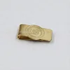 2017 high quality metal brass paper clip with enamel custom logo