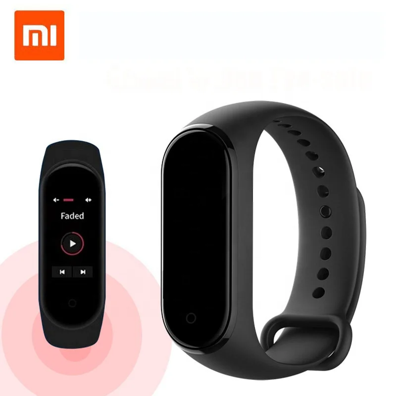 

Xiaomi Mi Band 4 Color Screen Smart Miband 4 Bracelet Heart Rate Fitness BT 5.0 AI Heart Rate Mi Band 4 Xiaomi, Black