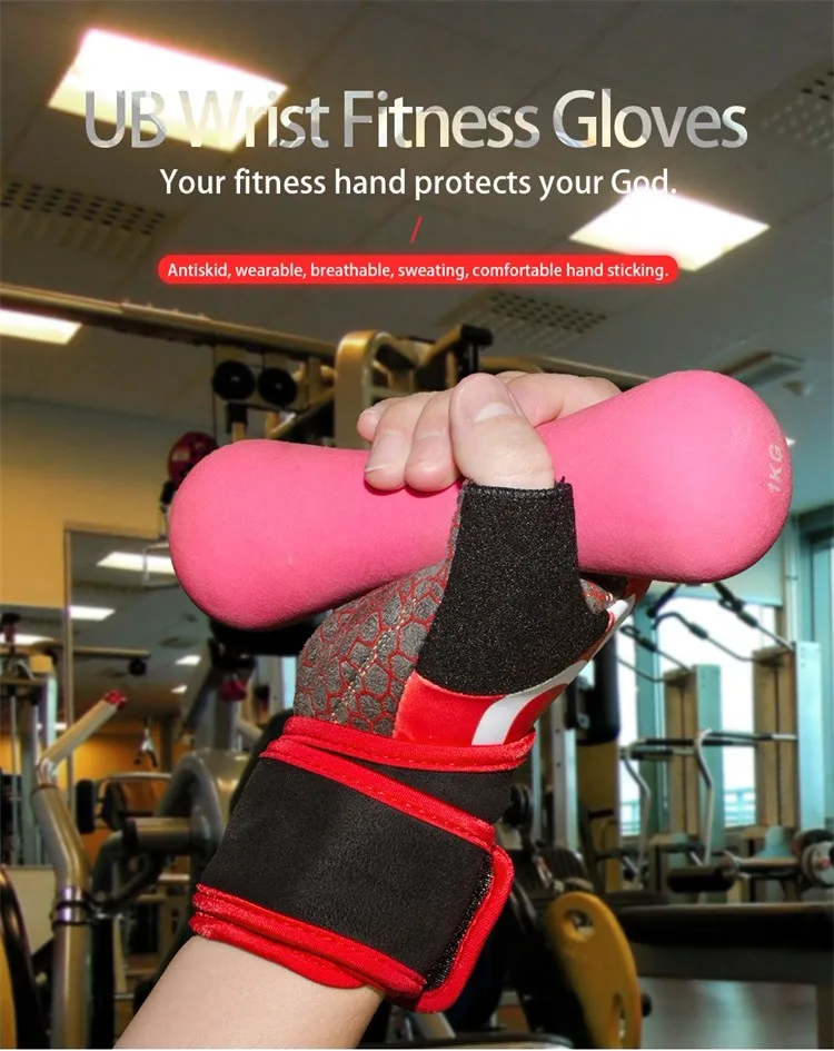 Boodun Fashion Weight Lifting Athletic Works Fingerless Fitness