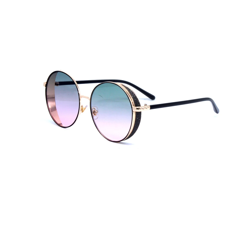 Vintage Polarized Steampunk Sunglasses Fashion Round Mirrored Retro Sunglasses 