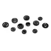 Hot selling creative charm blooming printed black fancy buttons